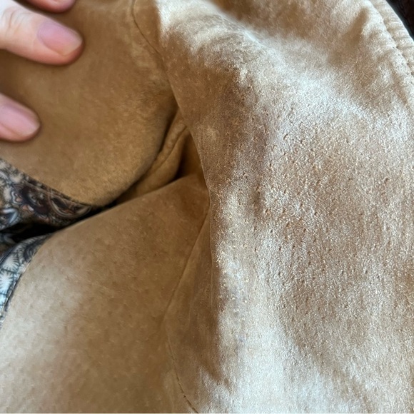 Vintage Tan suede Utility short jacket - Picture 9 of 10